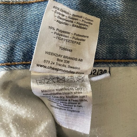 Cheap Monday Light Blue Denim Jeans - Picture 10 of 11
